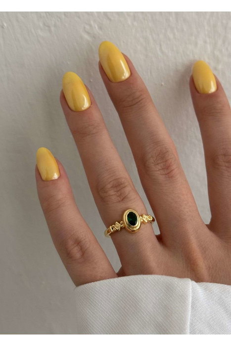 Heliophilia Silver Anillo de Cuerpo de Latón Dorado Ajustable